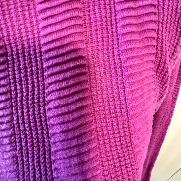 Christopher & Banks deep pink knit long sleeve sweater cuff buttons Size S - Picture 2 of 9